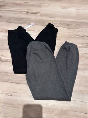 BUNDLE SIZE SMALL juniors Casual Elastic-Waist Sweatpants - Black & Gray